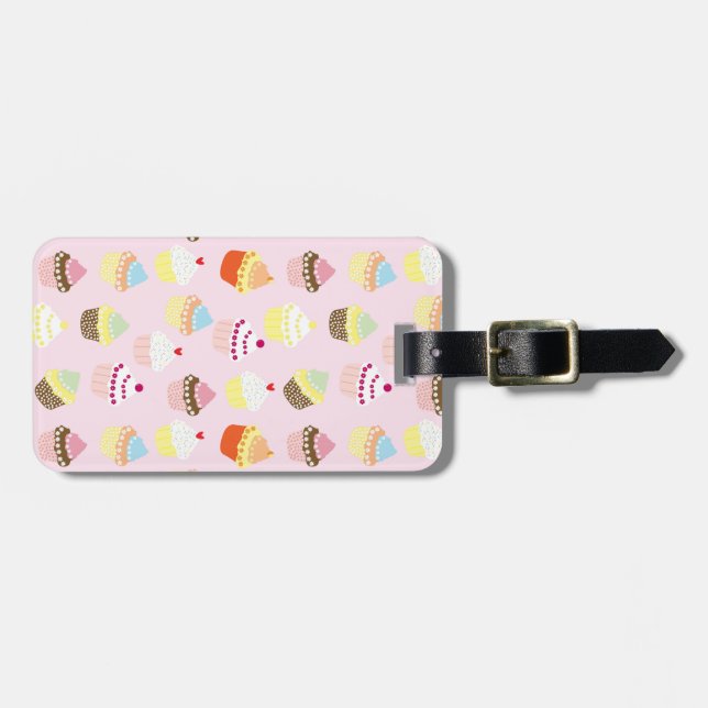 Cupcake Party Luggage Tag (Front Horizontal)