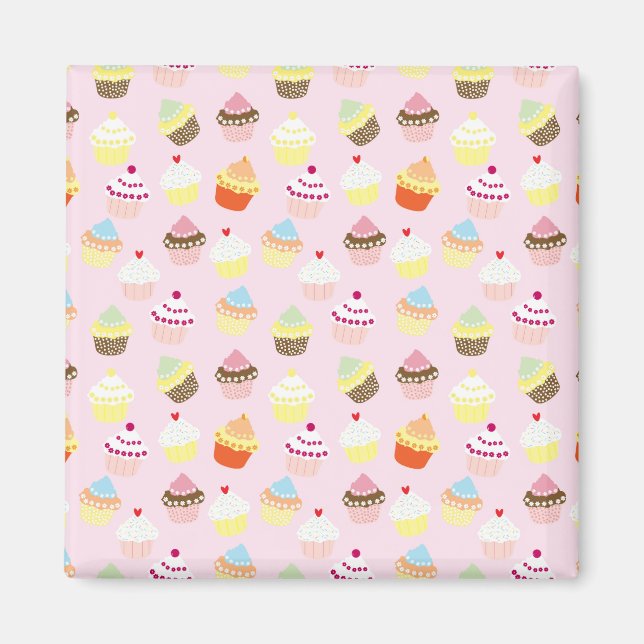 Cupcake Party Magnet (Front)