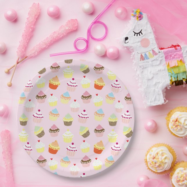Cupcake Party Paper Plates (Party)