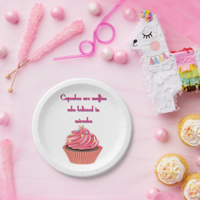 Cupcake Party Paper Plates 7" (Party)