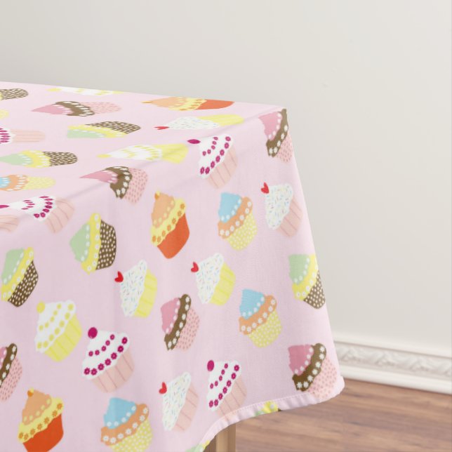 Cupcake Party Tablecloth (In Situ)