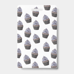 Cupcake Pattern ID Badge