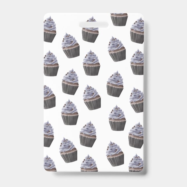 Cupcake Pattern ID Badge (Front)