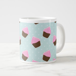 Cupcake Pattern Large Coffee Mug