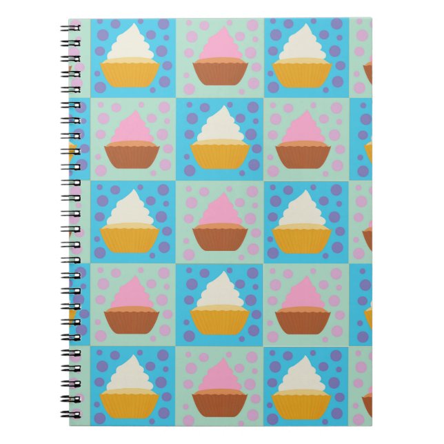 Cupcake Pattern Notebook (Front)
