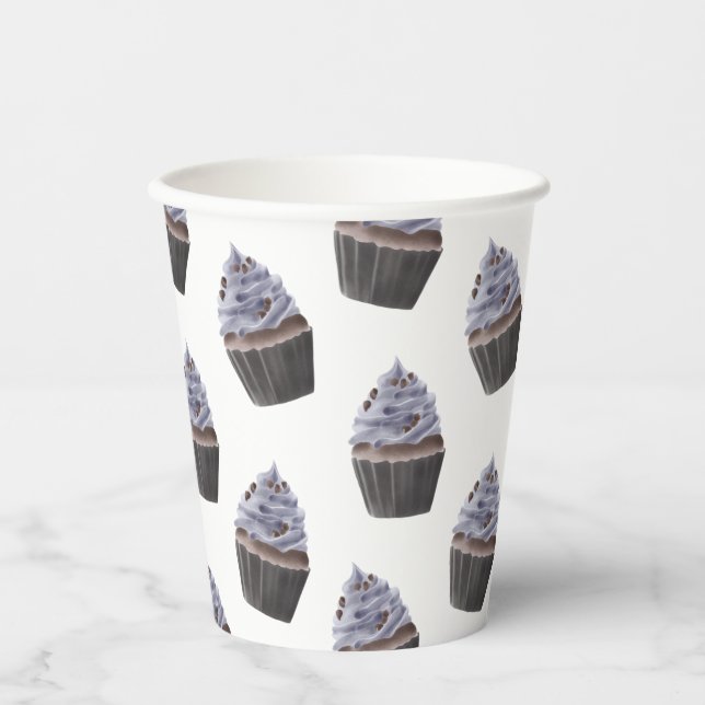 Cupcake Pattern Paper Cups (Front)