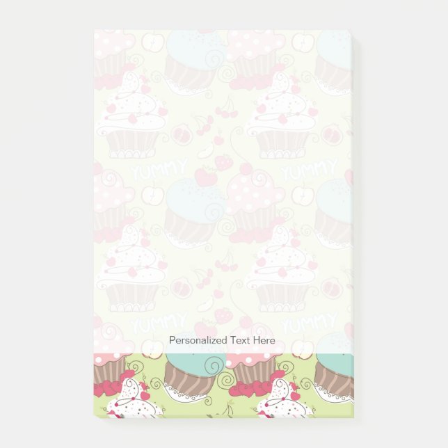 Cupcake pattern post-it notes (Front)