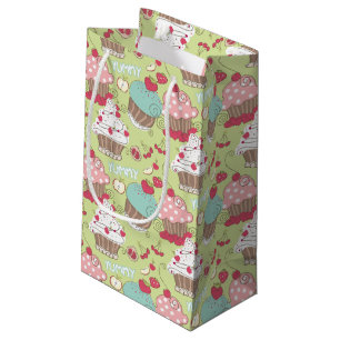 Cupcake pattern small gift bag