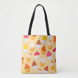 Cupcake Pattern Tote Bag