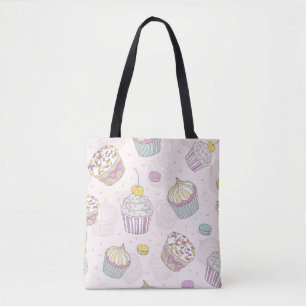 Cupcake Pattern Tote Bag