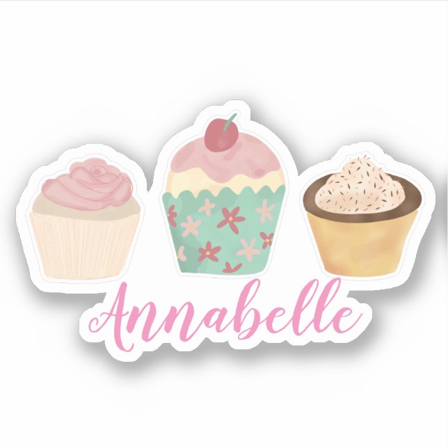 Cupcake Personalised Name (Front)
