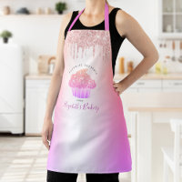 Cupcake Pink Rose Glitter Bakery Rainbow Ombre