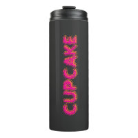 Cupcake Pink Text Custom Black 