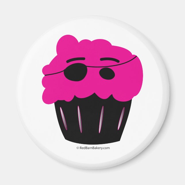 Cupcake Pirate Magnet (Front)