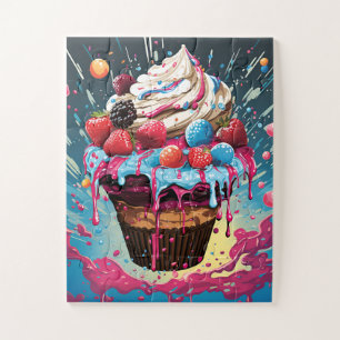 Cupcake Pop Art Extravaganza  Jigsaw Puzzle