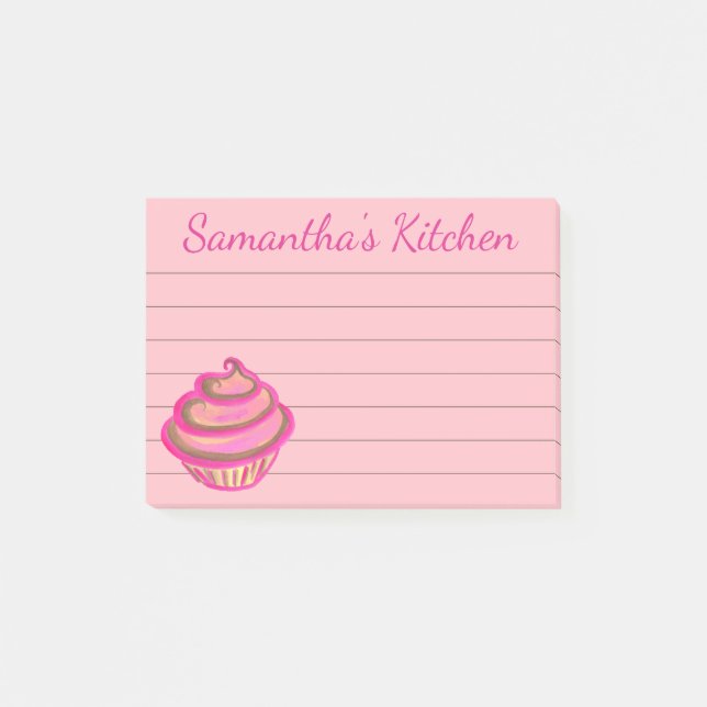 Cupcake Post It Notes Gift (Front)