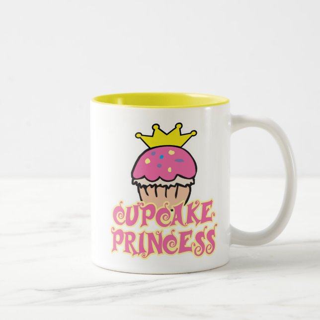 Cupcake Princess Two-Tone Coffee Mug (Right)