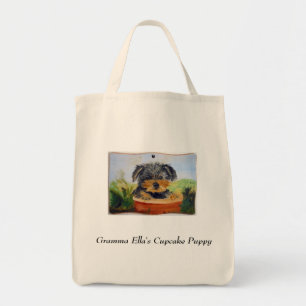 Cupcake Puppy Tote Bag