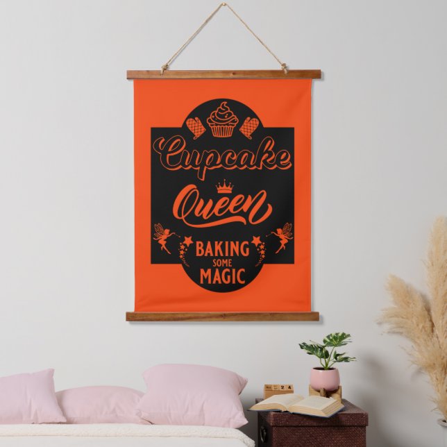 Cupcake Queen Hanging Tapestry (Bedroom)