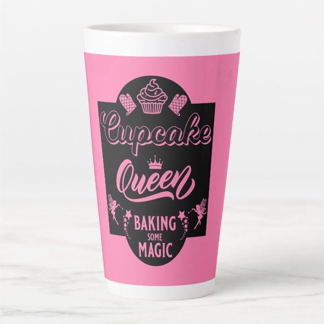 Cupcake Queen Latte Mug (Front)