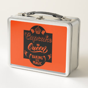 Cupcake Queen Metal Lunch Box