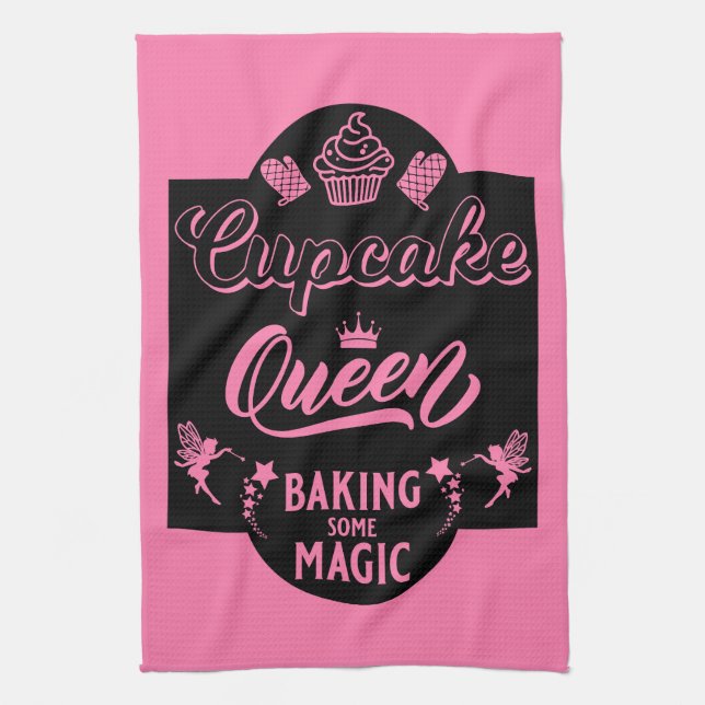 Cupcake Queen Tea Towel (Vertical)