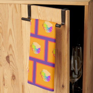 Cupcake Repeat Tea Towel