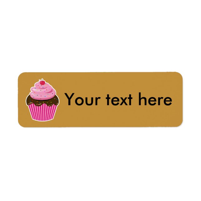 Cupcake Return Address Label (Front)