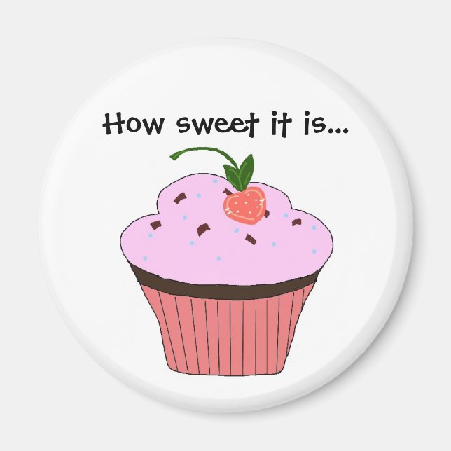 Cupcake Saying Magnet (Front)