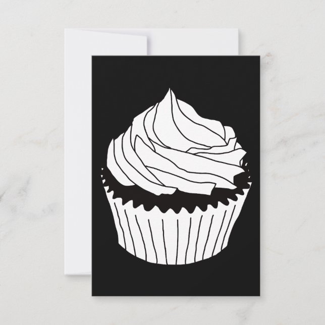 cupcake scribbles invitation (Front)