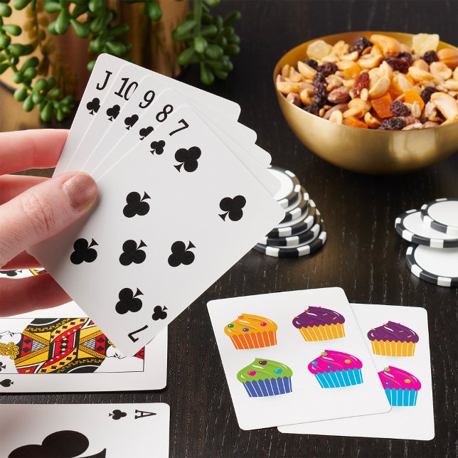 Cupcake Set with Sprinkles Bright Dessert Playing Cards (Creator Uploaded)