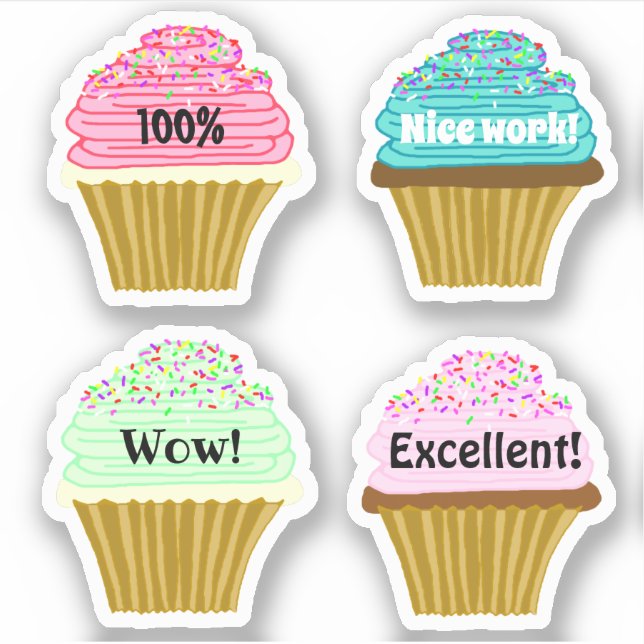 Cupcake Shapes Classroom Encouragement (Front)