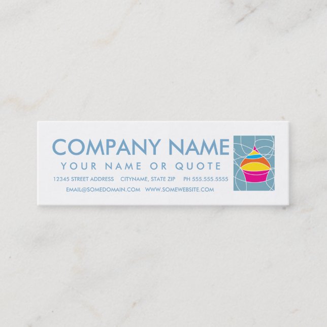CUPCAKE shapes customer loyalty Card (Front)