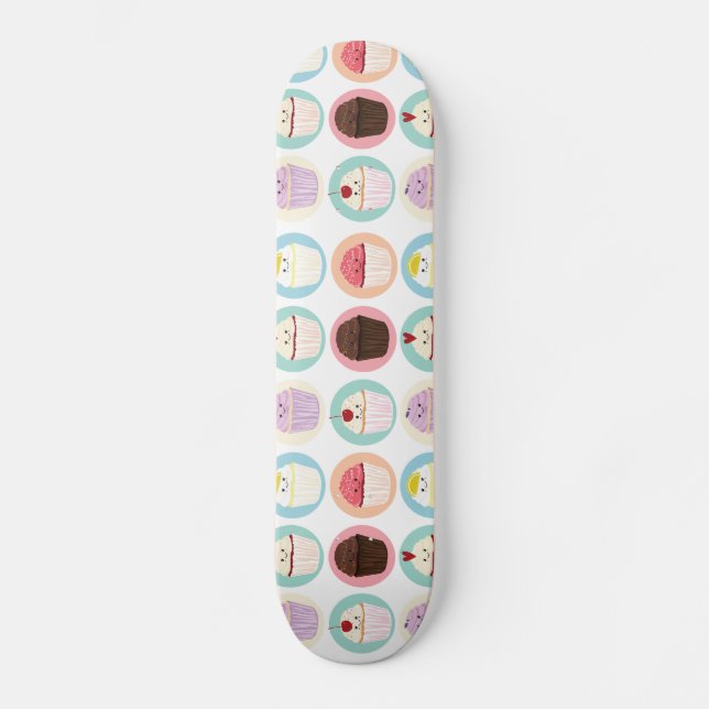 Cupcake Skateboard, Feminine Skateboard (Front)