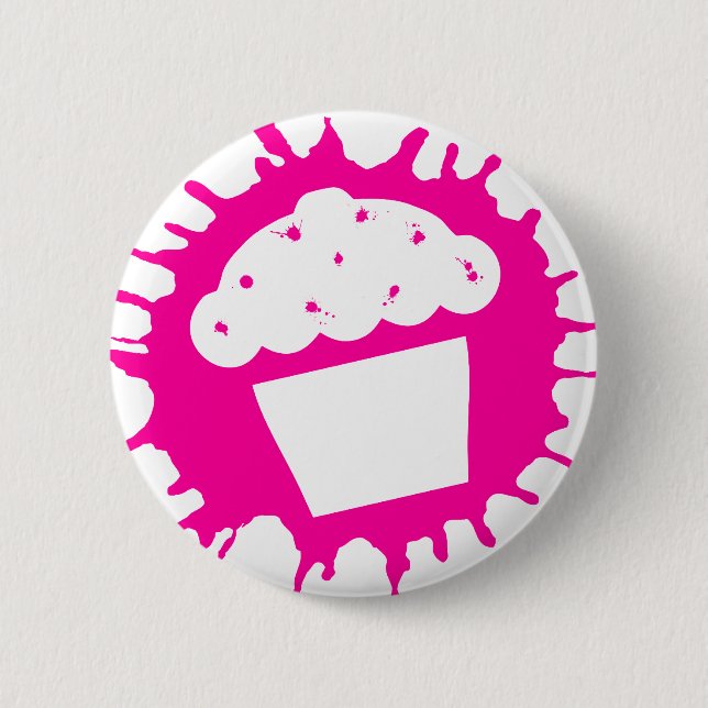cupcake splatz 6 cm round badge (Front)