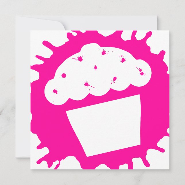 cupcake splatz invitation (Front)
