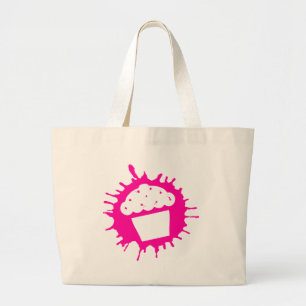 cupcake splatz large tote bag