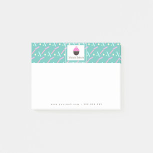 Cupcake Sprinkles Bakery Cake Business Logo Post-it Notes