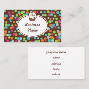 Cupcake Sprinkles Business Cards