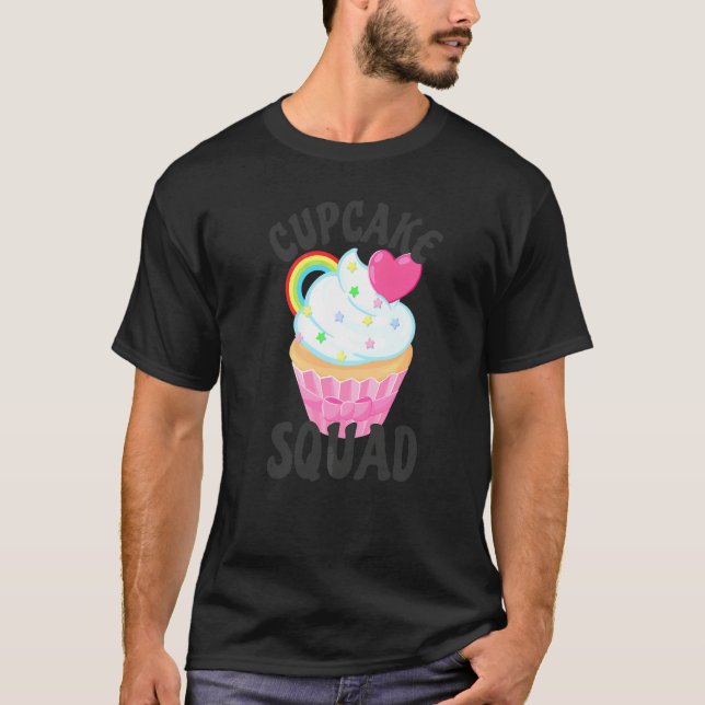 Cupcake Squad Retro T-Shirt (Front)