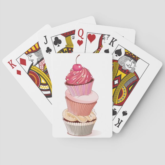 Cupcake Stack Playing Cards (Back)