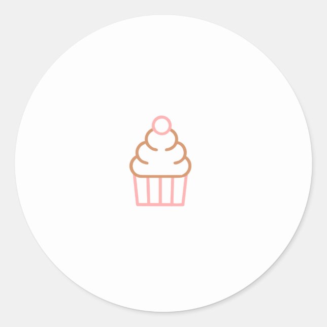 Cupcake Sticker  (Front)