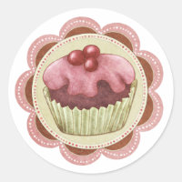 Cupcake Sticker Ideal For Jam Or Home Made Items
