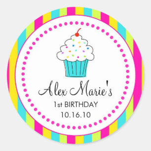 Cupcake Stickers / Favour Tags