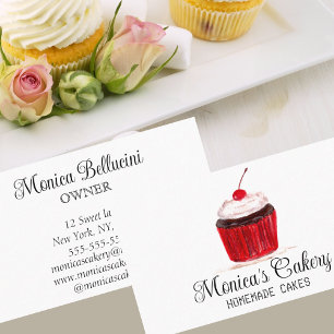 Cupcake Sweet Cakes Bakes Homemade Bakery Business Card