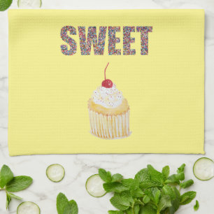 Cupcake Sweet Sprinkles Kitchen Towel