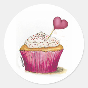 Cupcake - Sweetest Day Classic Round Sticker