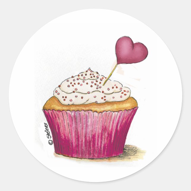 Cupcake - Sweetest Day Classic Round Sticker (Front)