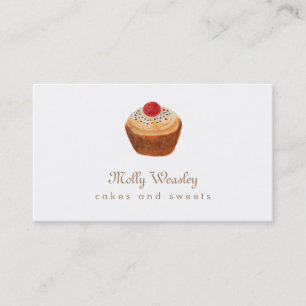 Cupcake Sweets and Bakery Business Card
