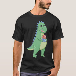 Cupcake T-Rex Dinosaur Baker Pastry Chef Dino Love T-Shirt